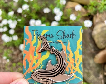 Pyjama Shark Hard Enamel Pin | Gifts for Ocean Lovers | Biology | Scuba Diver | Animal Lover