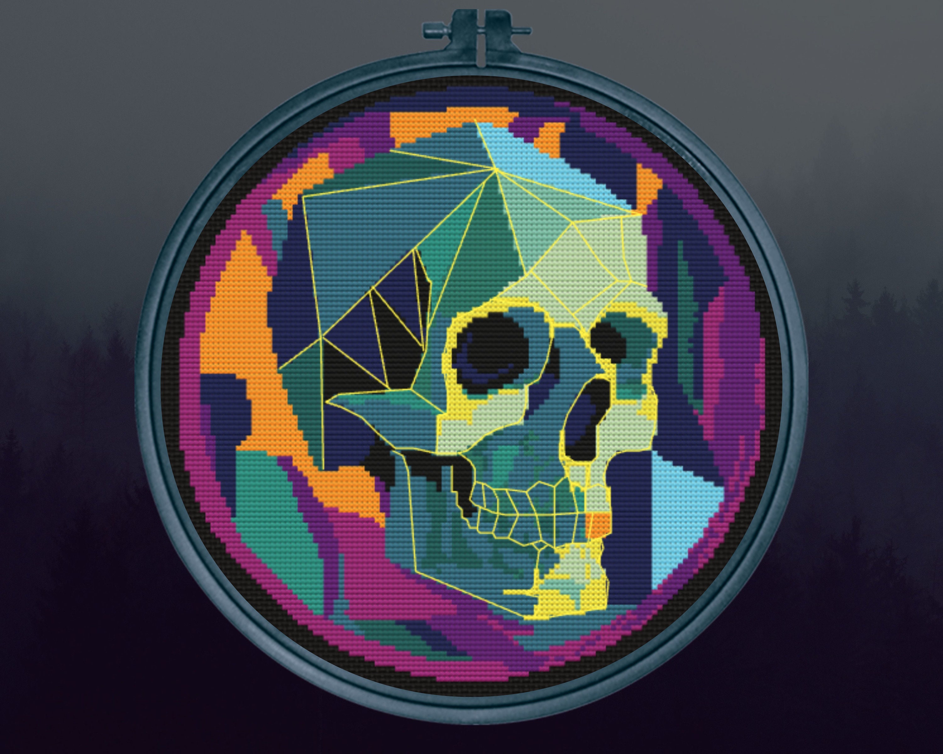 Cubist Skull Cross Stitch Pattern Horror Gift for Goth X-stitch Witchy  Skeleton Spooky Cross Stitch Halloween Cross Stitch Modern Picasso - Etsy, image size:3000x2400