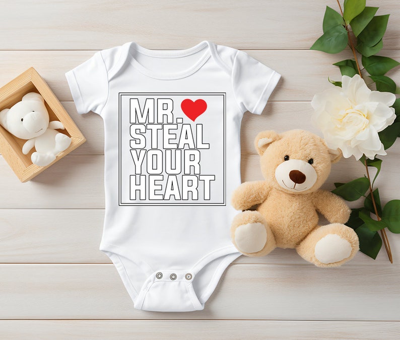 Mr Steal Your Heart Shirt, Funny Boy Valentine Gift Shirt, Boys Valentine Day Tshirt, Valentines