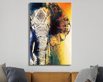 Elephant Affection Baby Artistic 3.2 Wall Art Canvas Picture Print Elephant Affection Baby Artistic 3.2 Wall Art Canvas Picture Print