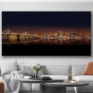 San Francisco California Wall Decor, San Francisco Canvas Print, Golden Gate Bridge, City Landscape, Home Office Decor, Landscape Wall Decor