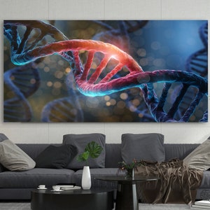 DNA Wall Decor, Science Wall Art, Science Artwork, DNA Molecule, Science Teacher Gift,  Science Wall Decor, Modern Science Wall Art, DNA Art
