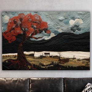 Abstract Mountain Canvas Print: Ready to Hang Wall Art