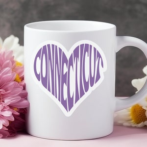 Connecticut Mug, CT State Mug East Coast, Tri-State Mug, New England State, CT Coastal, Cute Gift For The Coffee Lovers, Ceramic Mug 11oz