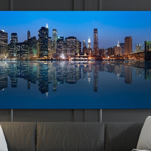 New York City in Black and White Style Print Canvas New York Etsy