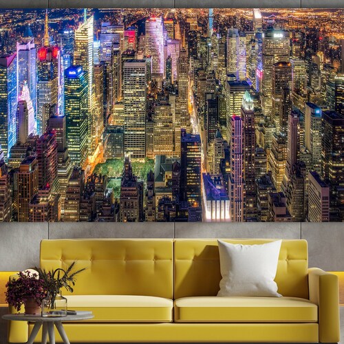 New York Metal Wall Art City Skyline Metal Wall Decor Etsy