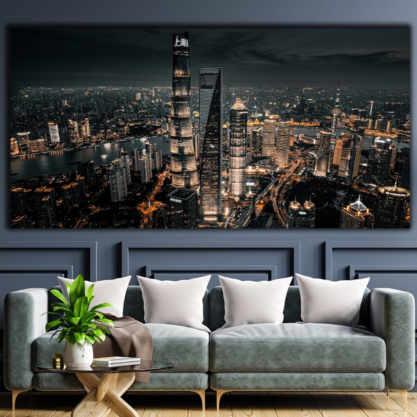 Abstract City Art Etsy