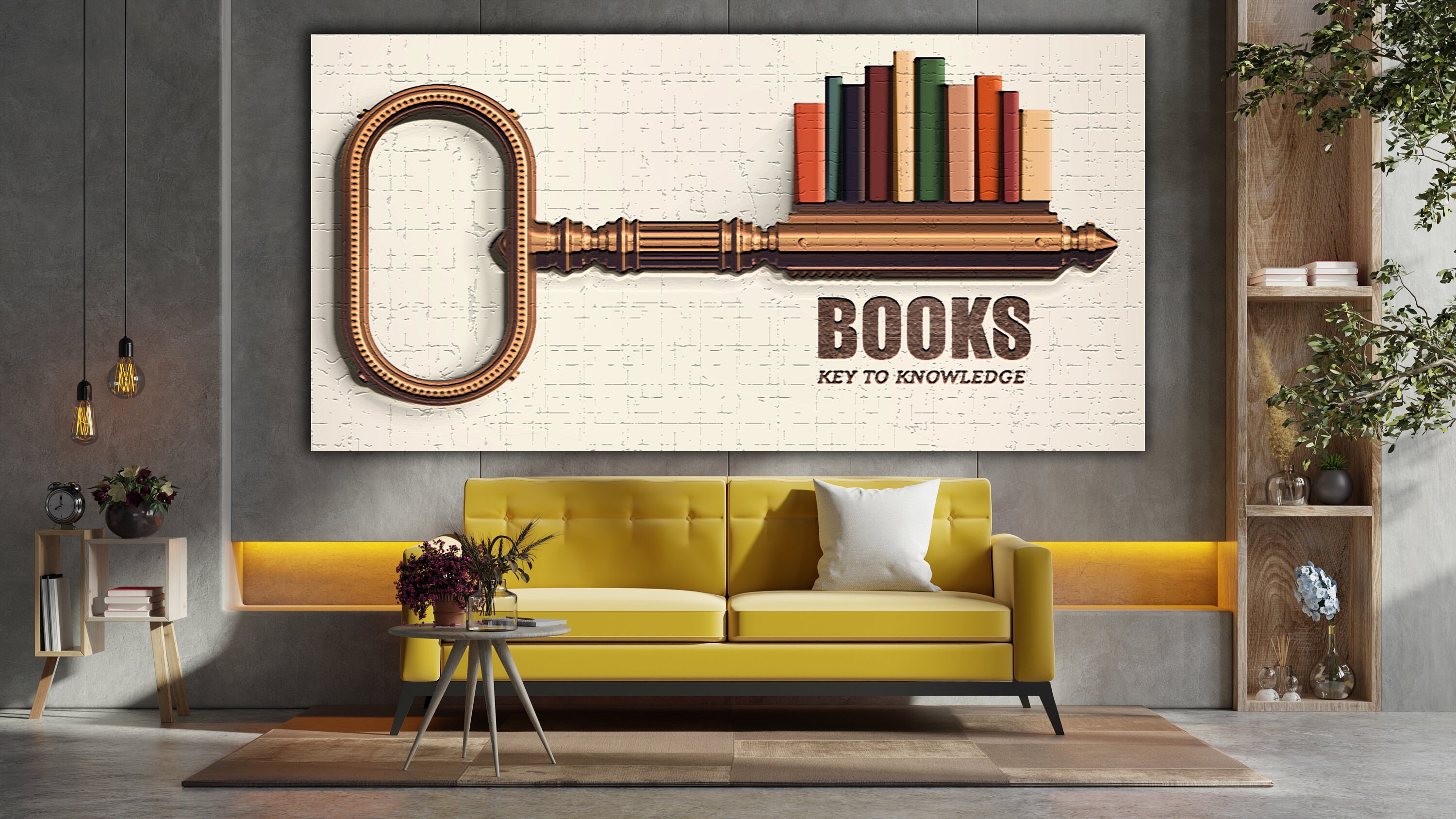 Library Wall Decor Books Wall Decor Science Wall Art Huge Etsy