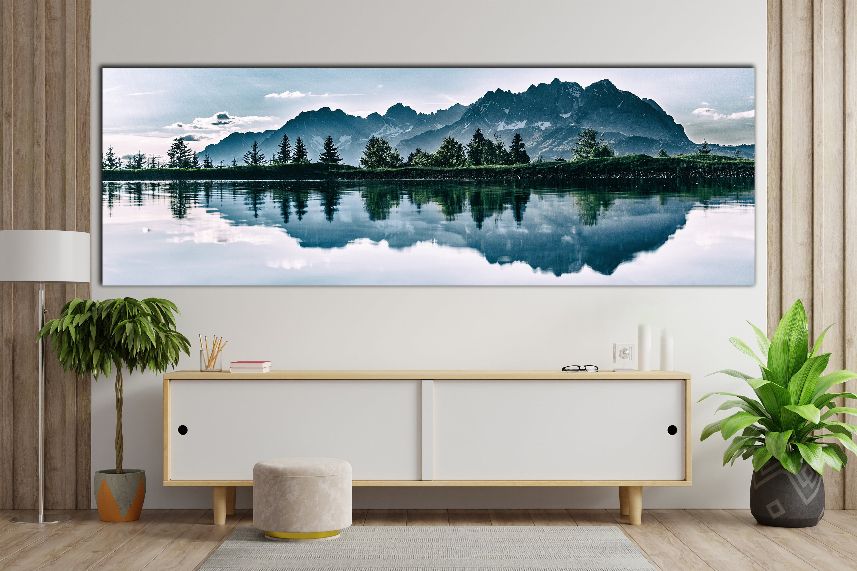 Landscape Wall Decor Mountain Wall Art Huge Canvas Nature Etsy