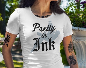 Söt i bläck-tröja, tatueringströja, bläck-tröja, tatueringsälskare, tatueringsgrafik-tröja, tatueringsmissbrukare, tatuerad mamma, tatueringar, tatueringströja, tatuerad tröja