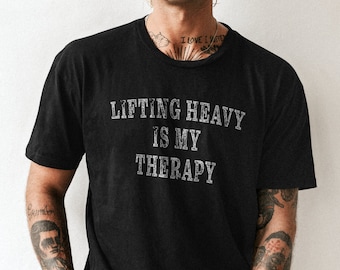 Lifting Heavy Is My Therapy Short Sleeve T-shirt