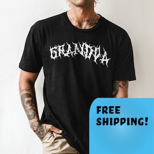 Grandpa Shirt | Heavy Metal Font | Powerful and Legendary Graphic Tee