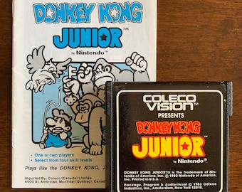 DONKEY KONG JUNIOR ColecoVision 1983 Nintendo