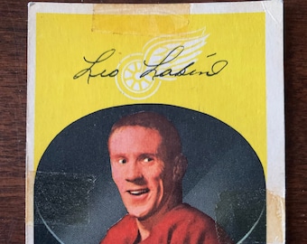 1962-63 Parkhurst Hockey Card LEO LABINE #26 Detroit Red Wings VG