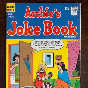 Archie&#39;s JOKE BOOK Magazine #121 Archie Series Comics 1968 FN- 5.5