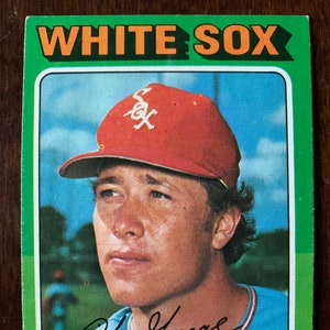 Cartão de beisebol Topps de 1975 Rich GOOSE GOSSAGE # 554 Hall of Fame Chicago White Sox NRMT