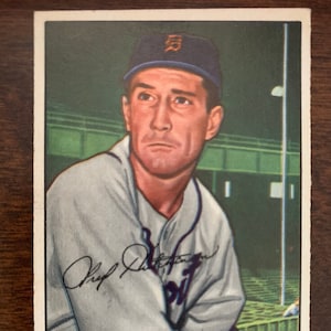 1952 Bowman Baseball Card Fred HUTCHINSON #3 Detroit Tigers EX+ to NRMT