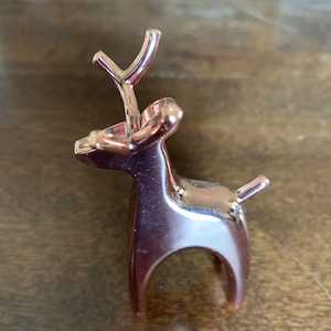 Vintage Umbra REINDEER RING HOLDER 3.25&quot; High Copper