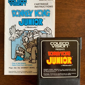 DONKEY KONG JUNIOR ColecoVision 1983 Nintendo
