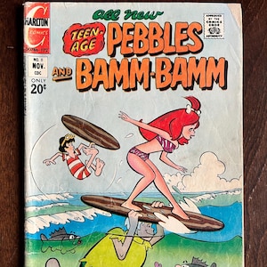 Teen-Age PEBBLES and BAMM-BAMM The Flintstones #8 Charlton Comics 1972 Vg- 3.5
