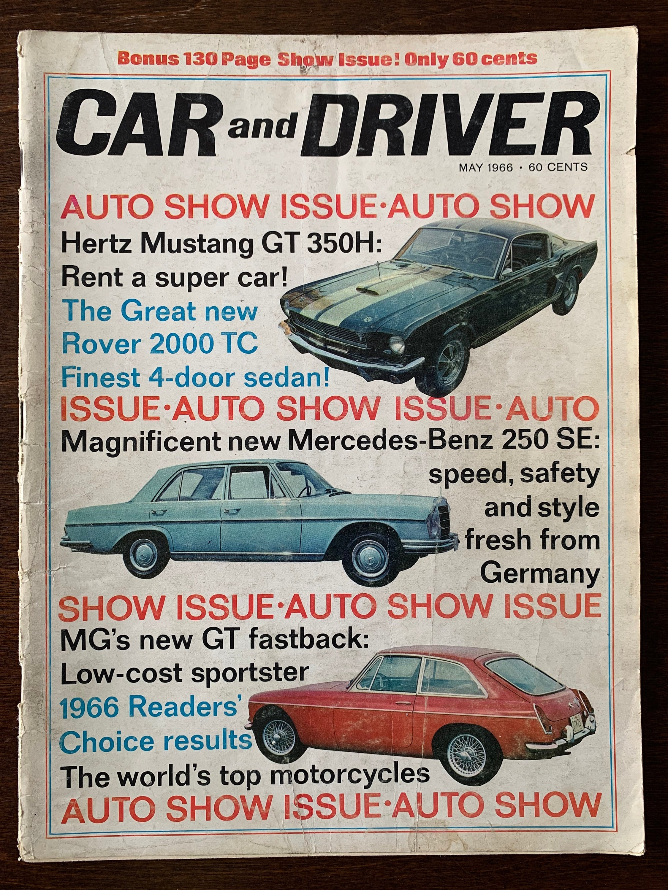1966 CAR and DRIVER Magazine May Edition Auto Show Issue - Etsy