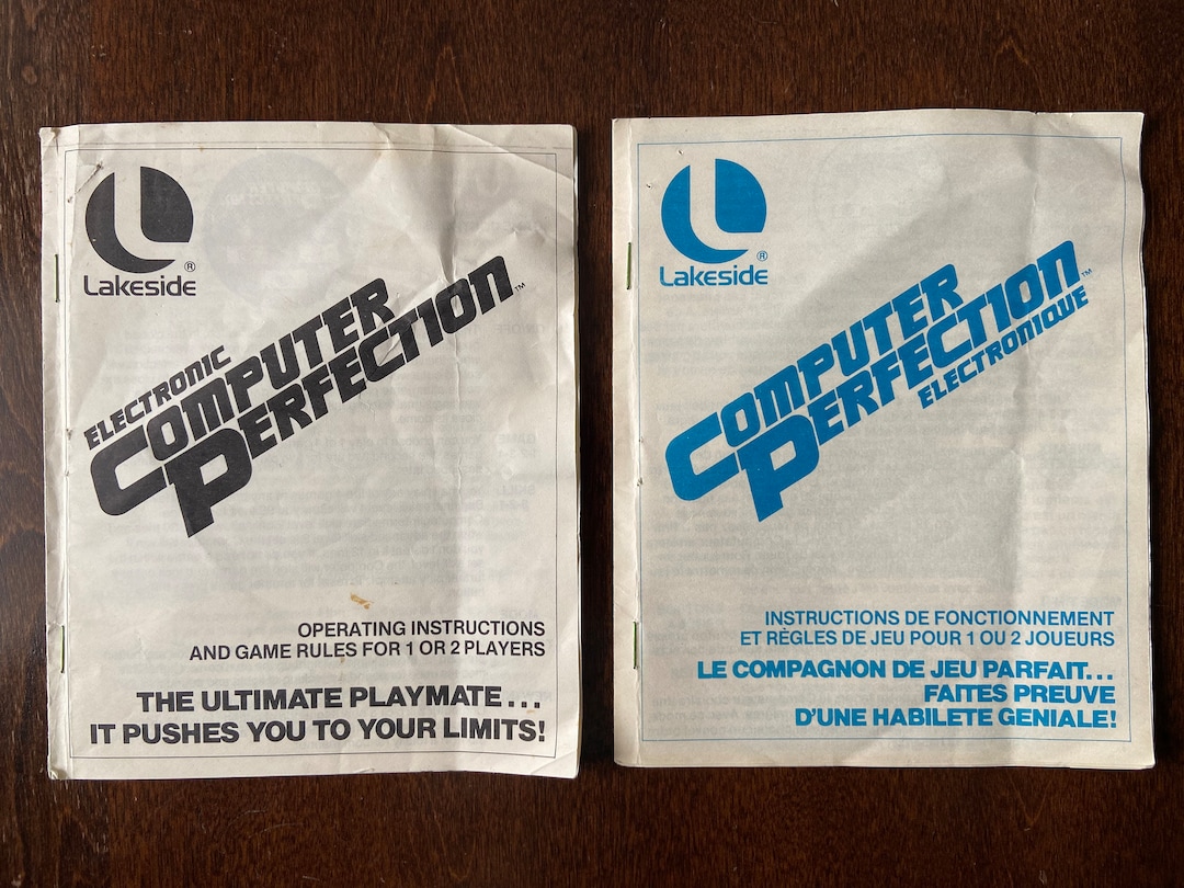 Computer Perfection Lakeside Computer Perfection MANUALS ONLY 1979 English & French - Etsy