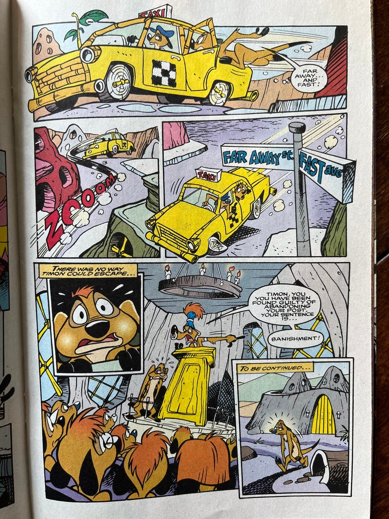 Disney Comic Hits #14 TIMON & PUMBAA Marvel Comics 1996 VG to Fine 5.0 ...
