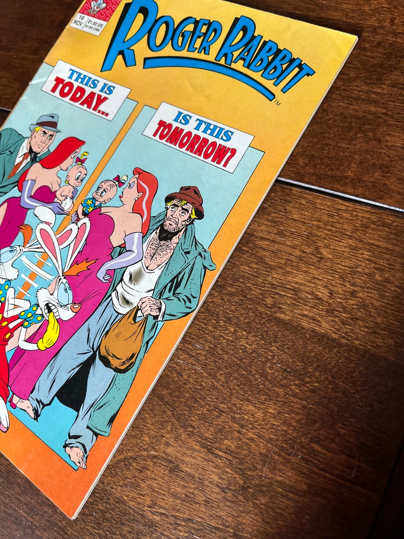Roger Rabbit Comic ROGER RABBIT #18 Walt Disney Comics 1991 VG to Fine 5.0 Newsstand ...
