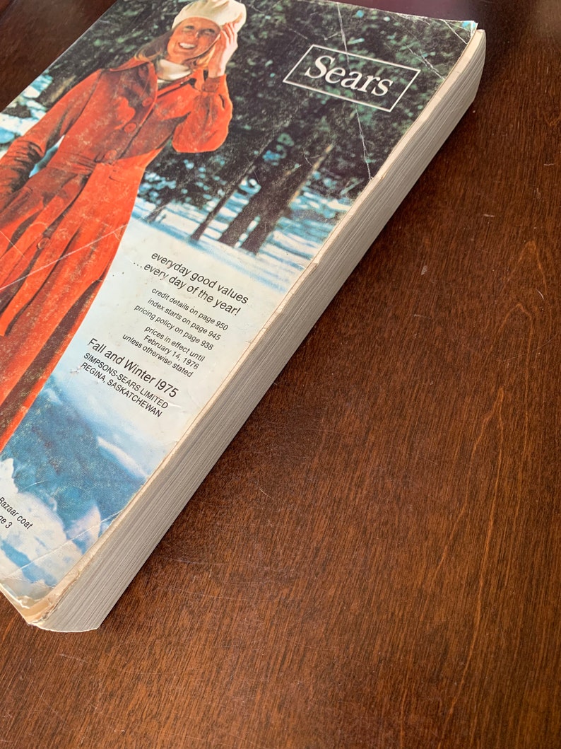 1975 Simpsons Sears Fall & Winter Catalogue Canada Etsy