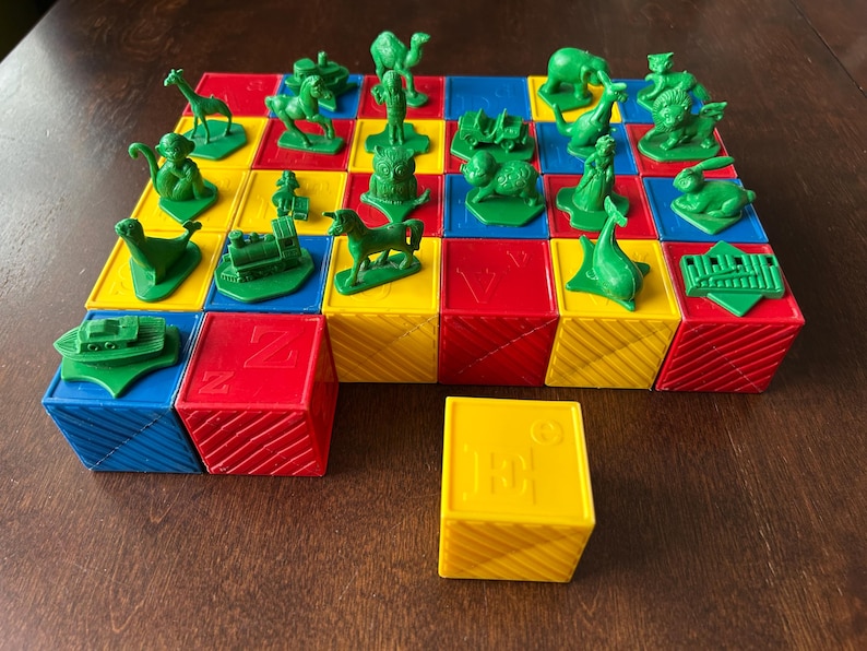 Tupperware BUSY BLOCKS Abc's Toy Playset 1970's 49pcs - Complete ...