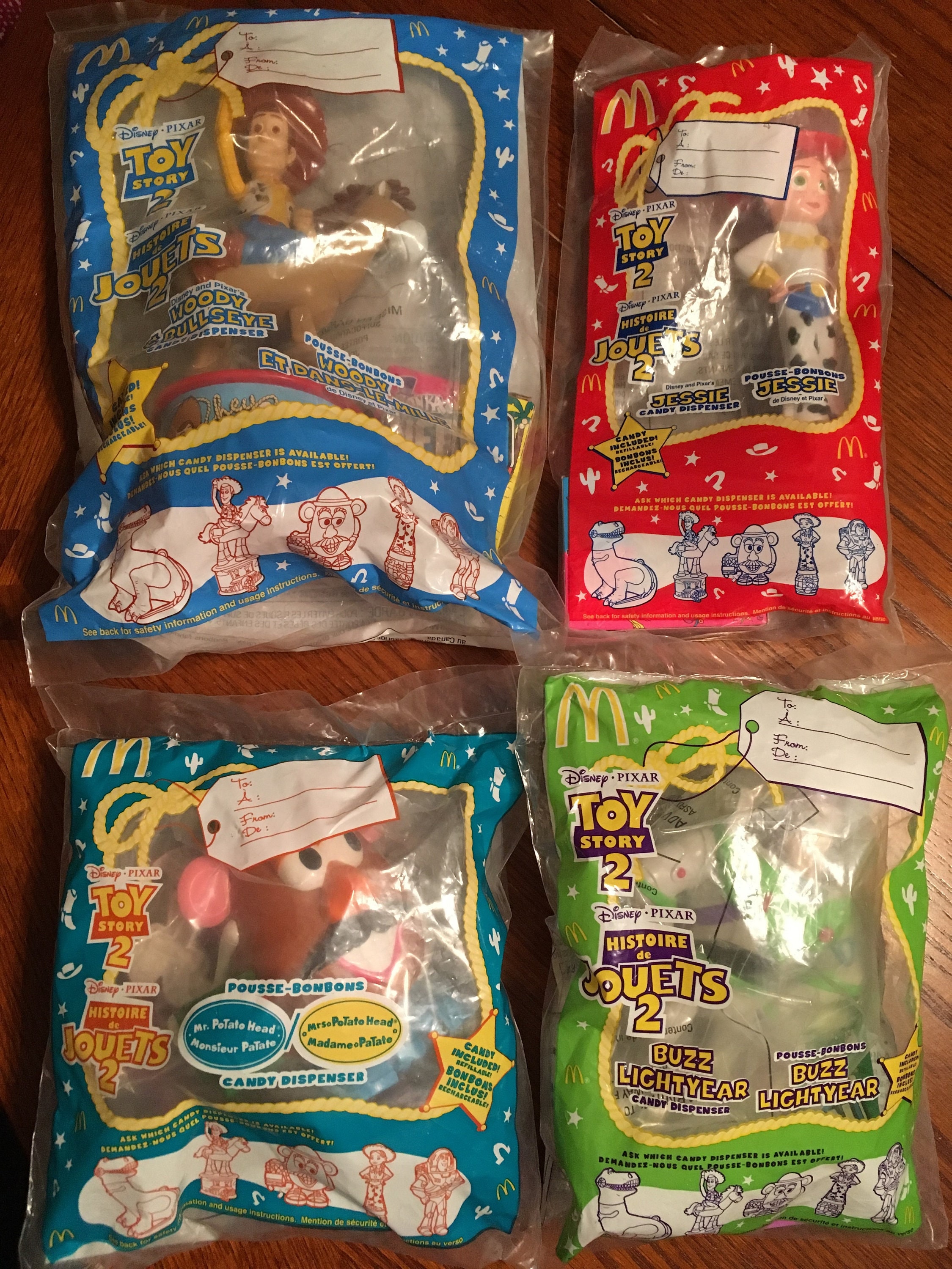 Mcdonalds Toy Story 2 Candy Dispensers WOODY JESSIE Buzz & Etsy