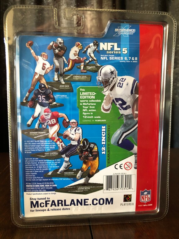 Mcfarlane Sports NFL San Diego Chargers JUNIOR SEAU #55 Figure