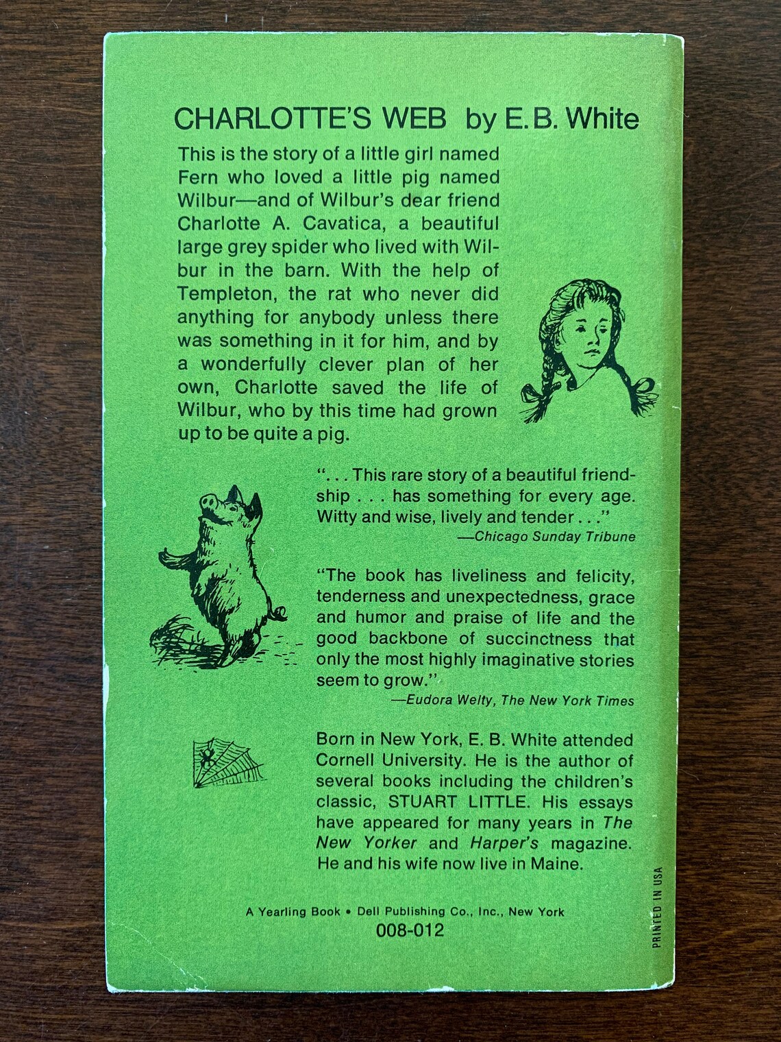 CHARLOTTE'S WEB by E.B. White 1973 Edition - Etsy
