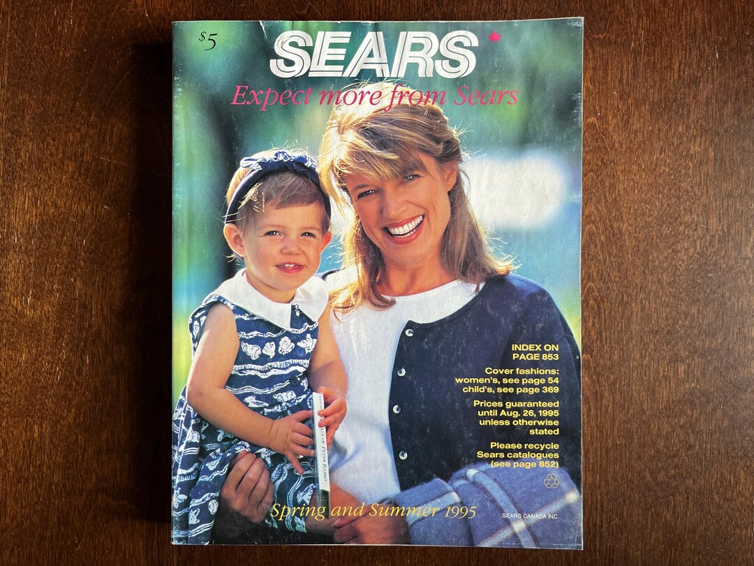 1995 SEARS Spring & Summer Catalogue Vintage Canada - Very Rare - Etsy ...