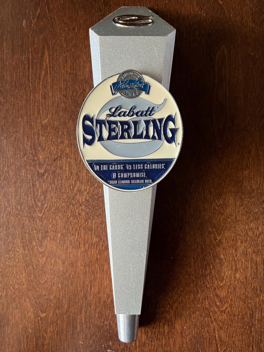 Vintergön Rabatt Vintage LABATT STERLING Less Carbs & Calories BEER Tap Handle Wood 11 ...