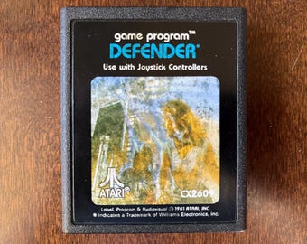 DEFENDER Atari 2600 Video Game CX2609 Cartridge 1981 - Tested Works!