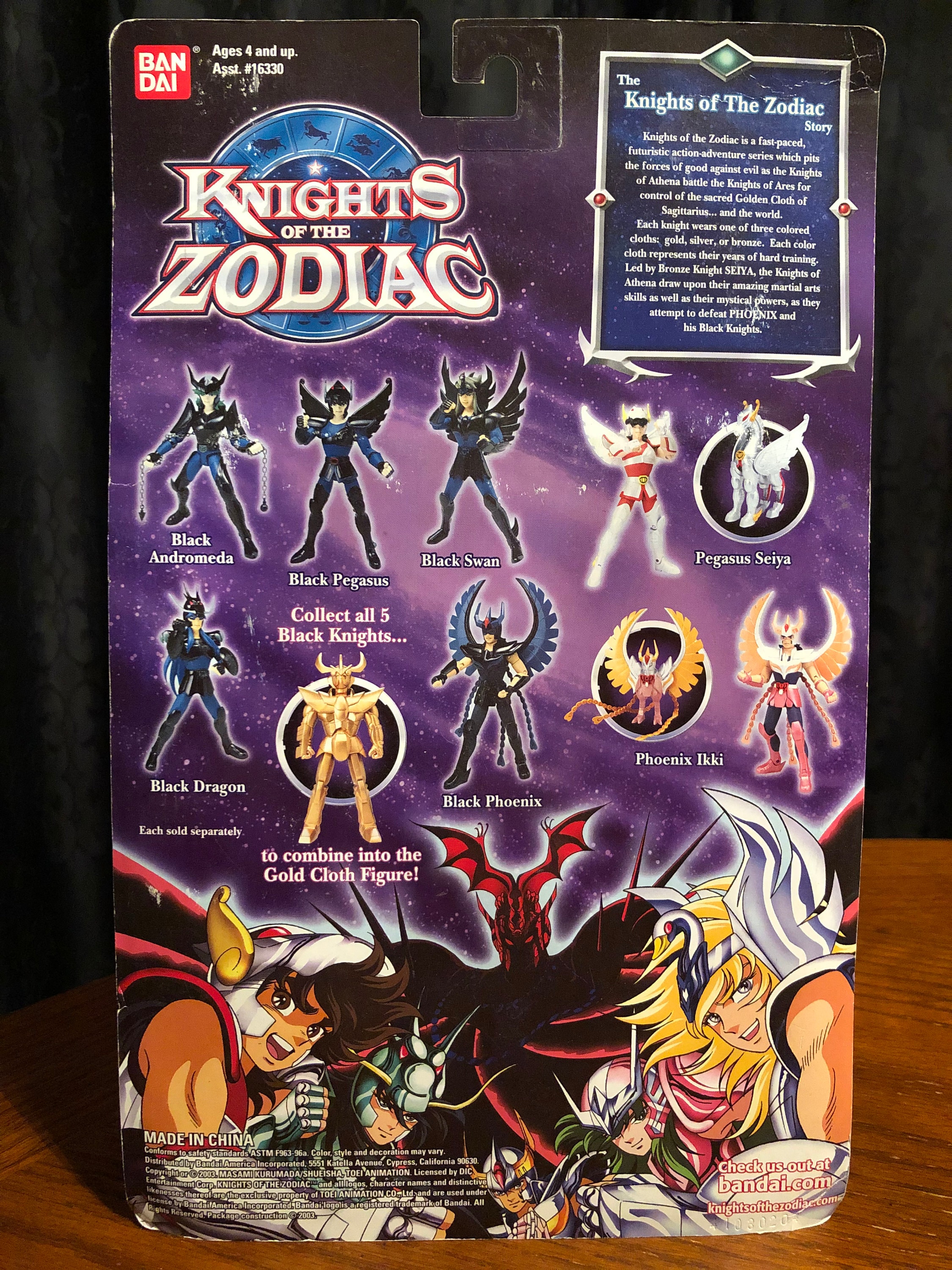 Bandai Knights of the Zodiac BLACK SWAN 2003 Action Figure - Rare