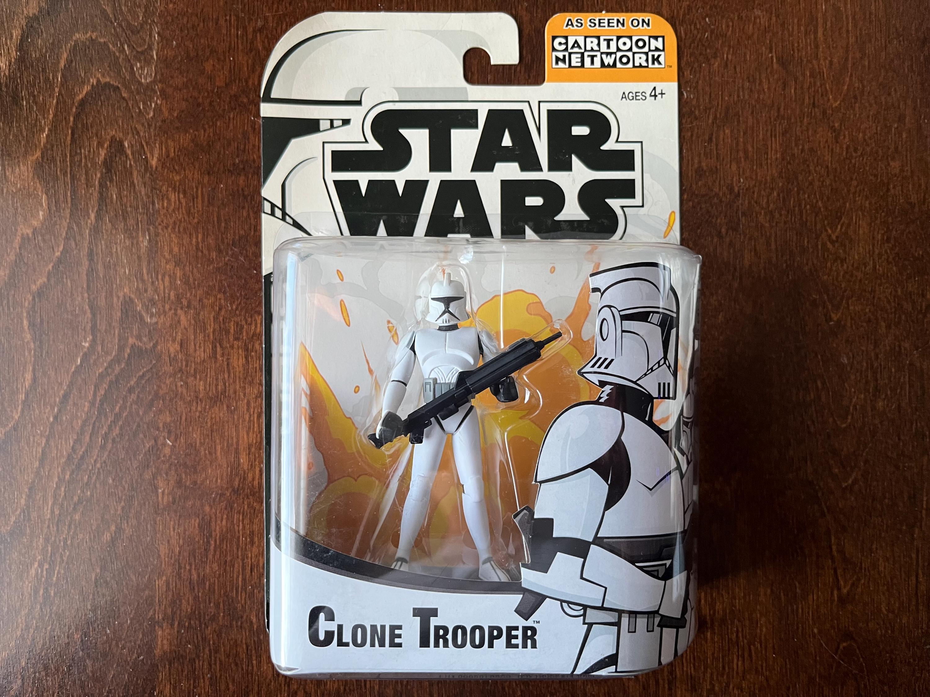 Star Wars Cartoon Network CLONE TROOPER WHITE the Clone Wars 2003