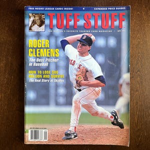 TUFF STUFF Trading Cards #5 Roger CLEMENS Issue Sep 1992 - Newsstand Edition