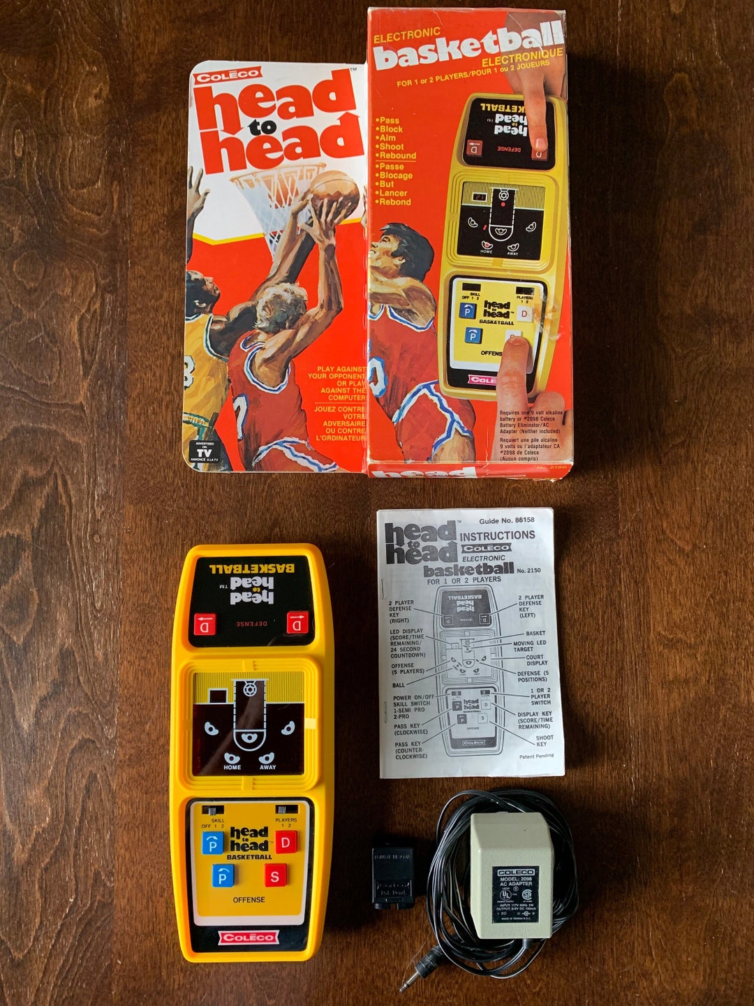 Coleco HEAD to HEAD BASKETBALL Vintage juego electrónico Etsy España