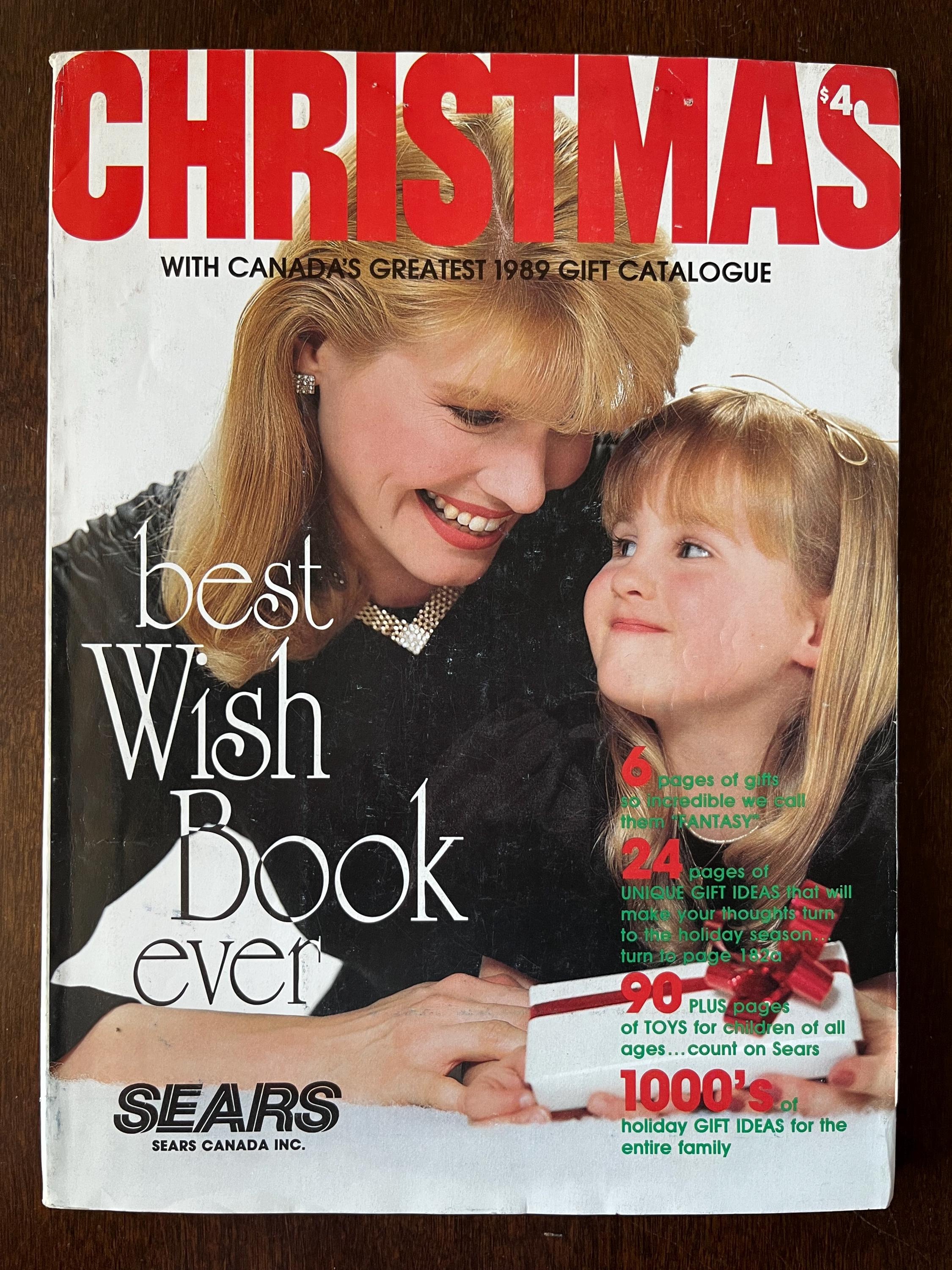 1989 SEARS Christmas WISH BOOK Gift Catalogue Canada Etsy