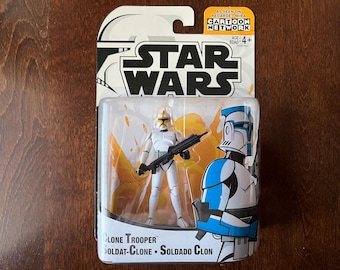 Star Wars Cartoon Network SOLDADO CLONE AMARILLO The Clone Wars 2005 Hasbro