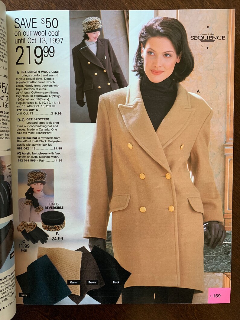 1997 Sears Fall & Winter Catalogue Canada Michelle Wright Etsy