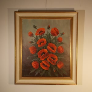 Oil painting on canvas by Walter Richter (1913-1989). Very nice, used but in very good condition!