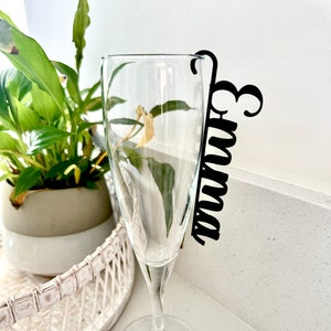 Etichette per nomi di nozze Etichette per topper da cocktail Bomboniere per matrimonio Segnaposto per bicchieri Champagne Segnaposto per matrimonio Segnabicchieri Ciondolo per vino