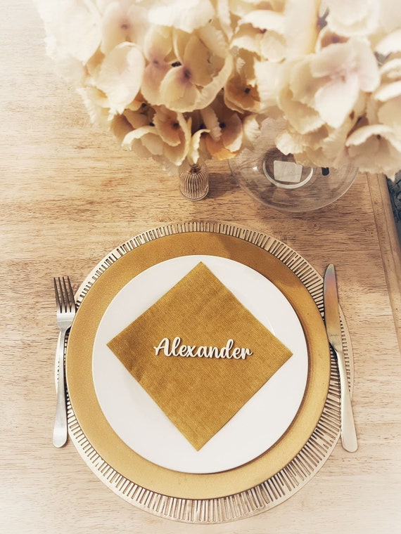 Wedding Place Cards Names Birthday 3D Printed. Wedding Place
