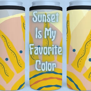 Skinny can holder PNG, sublimation design, boho can holder, sublimation design, 12oz koozie, PNG design, summer design