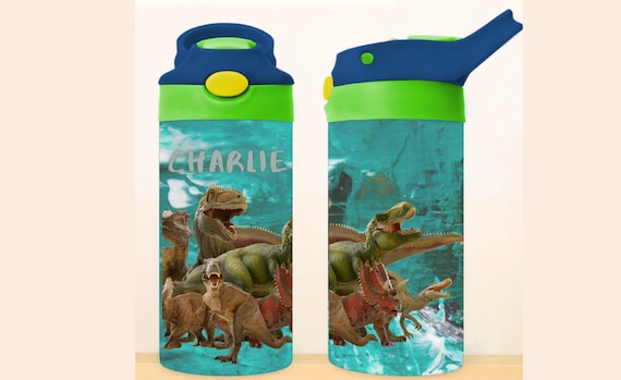 Dinosaur Cup, Personalized Kids Cup, Leak Proof Kids Cup, Dinosaur Cup, Kid.  Cup, Toddler Cup, Flip Top Cup, Boys Cup, Kids Sippy Cup 