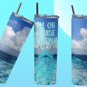 Cruise Tumbler, Cruising cup, Gift for her, 20 oz Tumbler, Cruise insulated cup,  iced coffee cup, bride gift