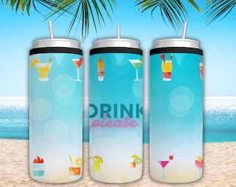Enfriador de latas delgado de verano, soporte para bebidas hard seltzer
